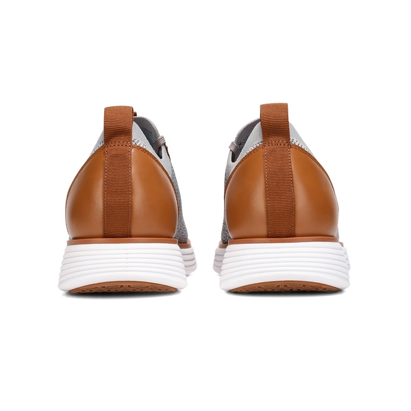 [MaxFlex SuiteBreeze+] Men's Breathable Oxford Knit Sneakers - GREY - 5